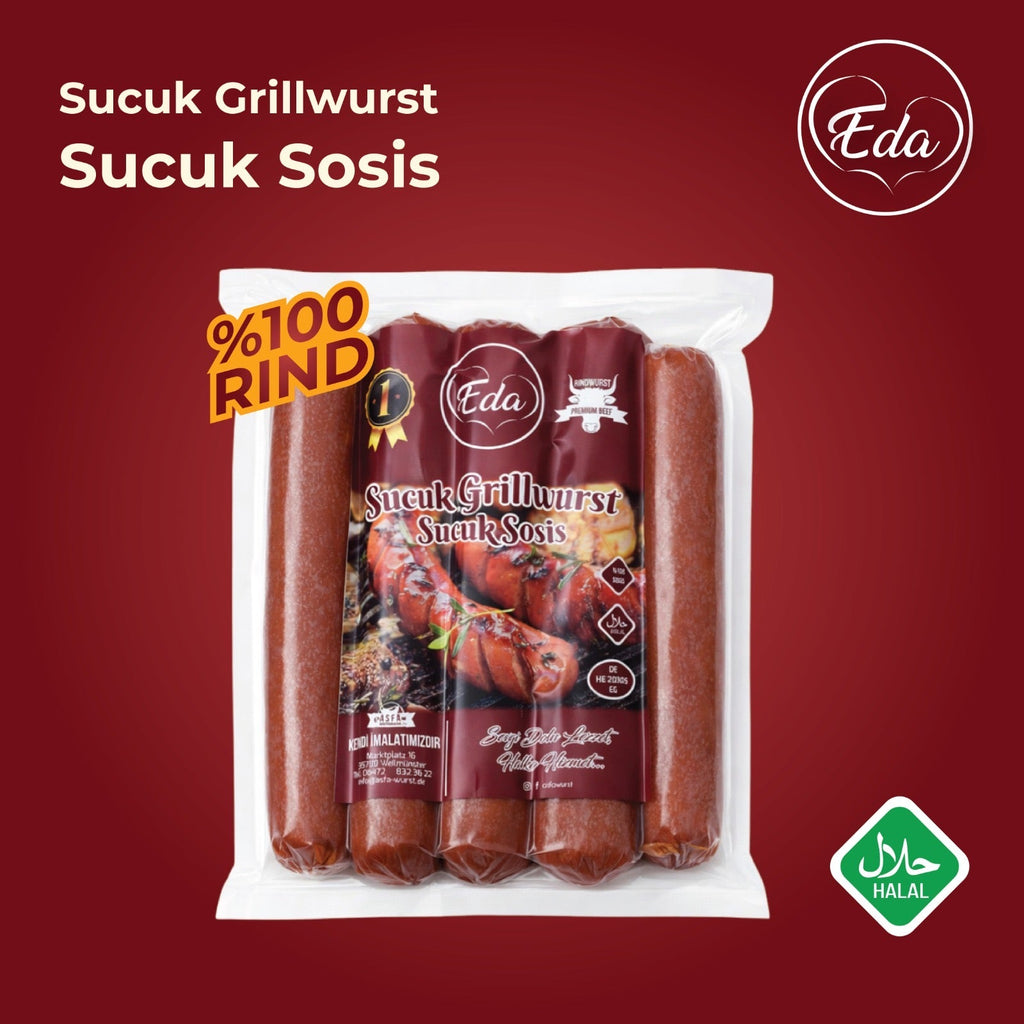 Halal Sucuk Grillwurst 500g | Türkisch gewürzt 100% Rind