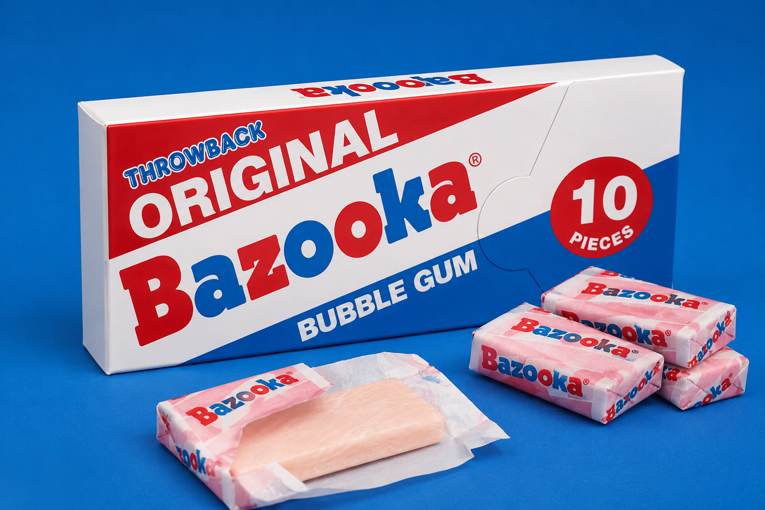 Bazooka - Bubble Gum "Original" (60 g) - 10 Pieces