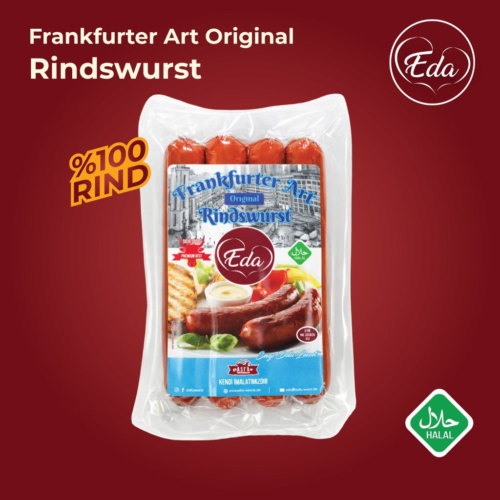 Rindswurst Frankfurter Art - Halal Grillwurst