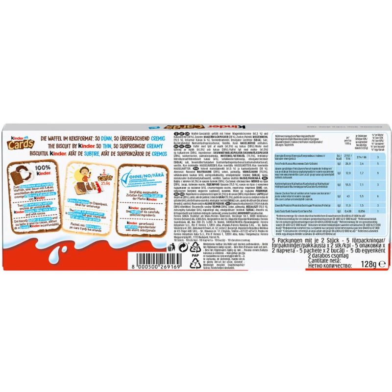Kinder Cards 5x5er Packung, a 128 g