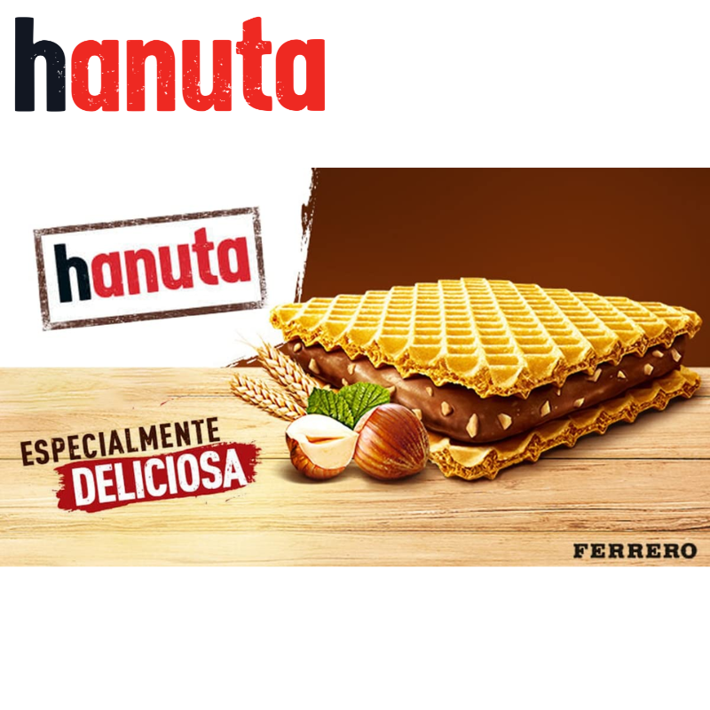 Hanuta Doppelpackung 44g ,Karton a 18 Packungen