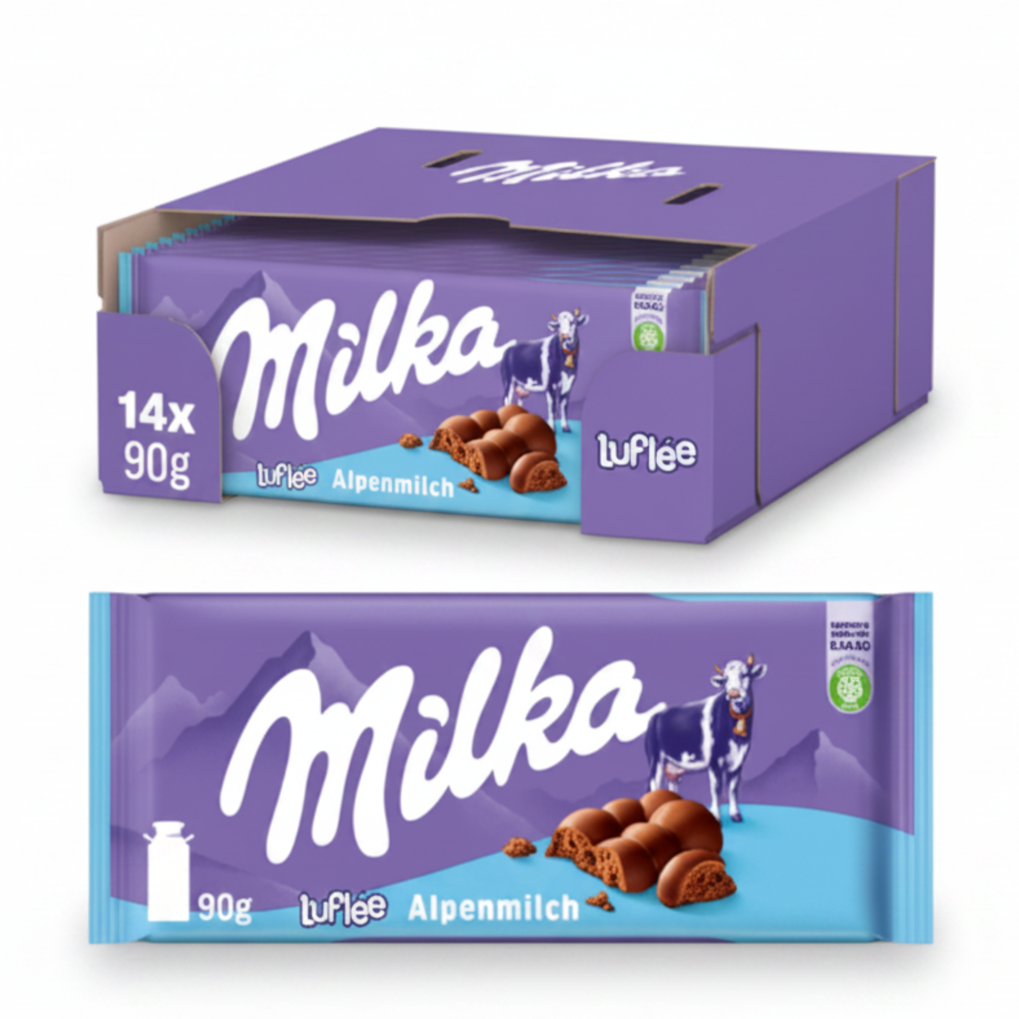 Milka Bubbly Schokolade 14x90g