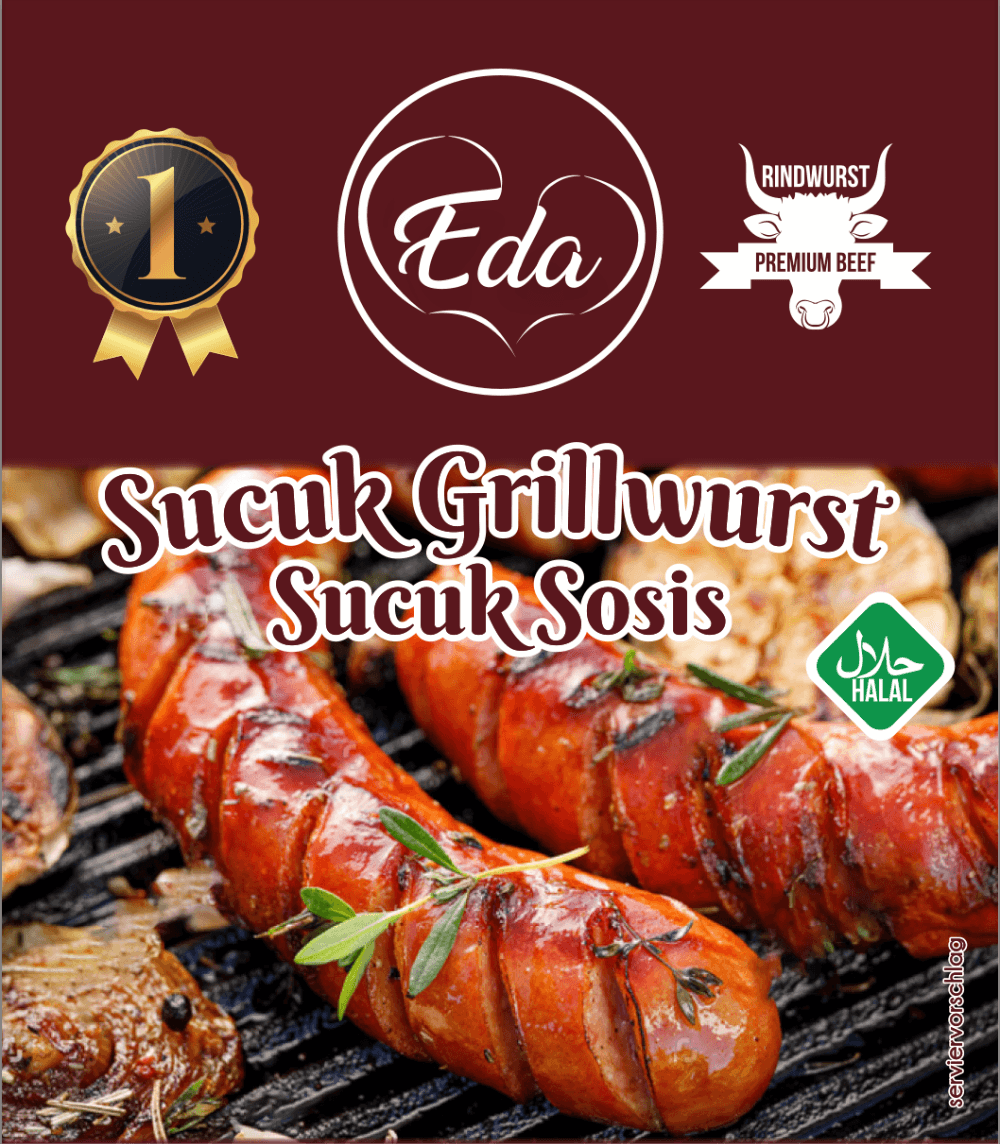 Halal Sucuk Grillwurst 500g | Türkisch gewürzt 100% Rind