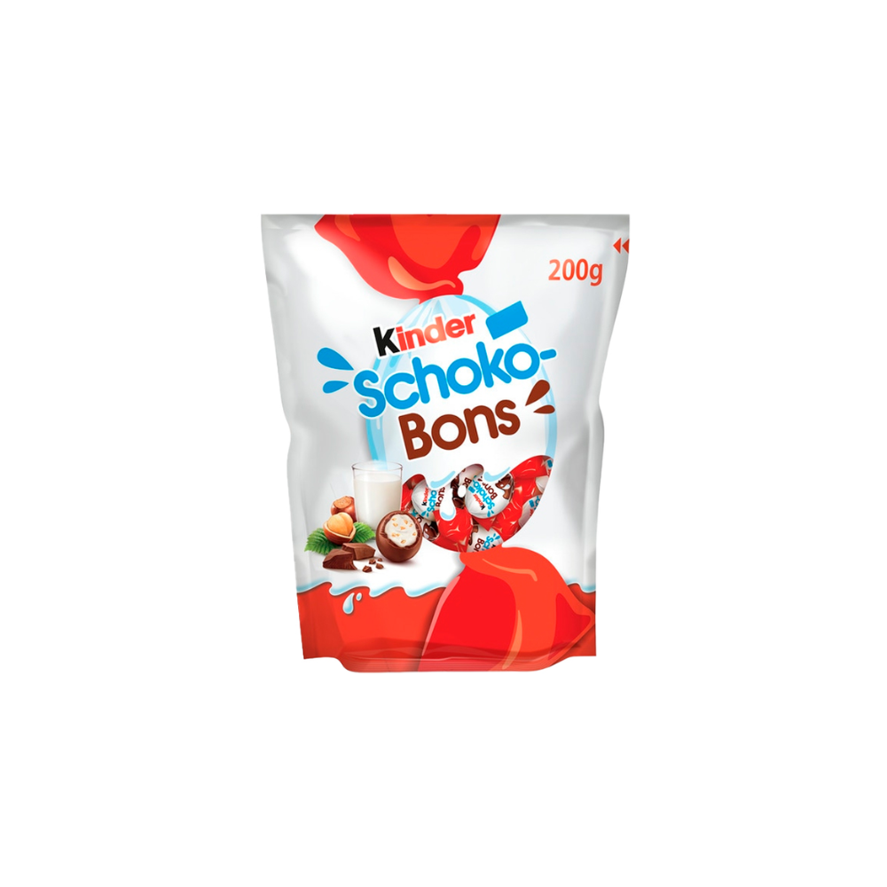 Kinder Schoko Bons - Zarte Milchschokolade mit Haselnussfülung