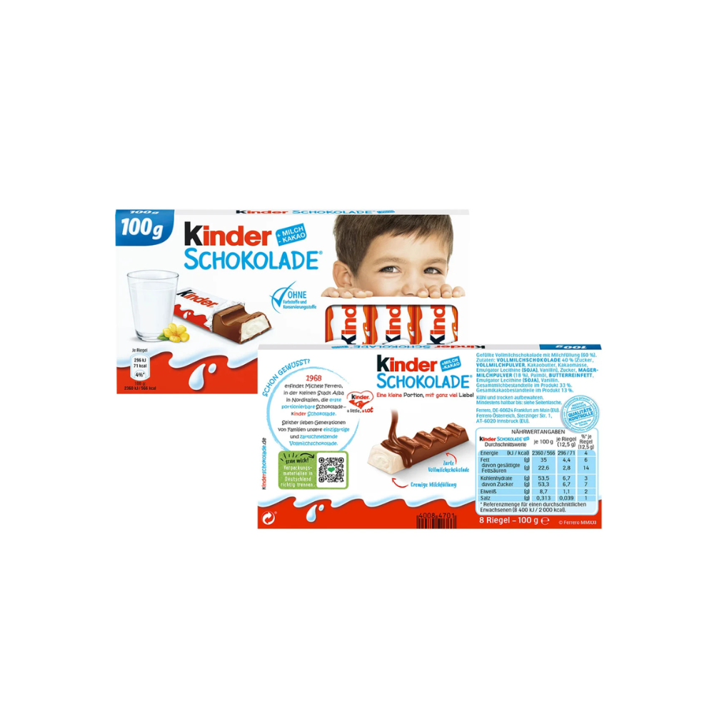 Kinder Schokolade 10x100g MHD 13.09.26