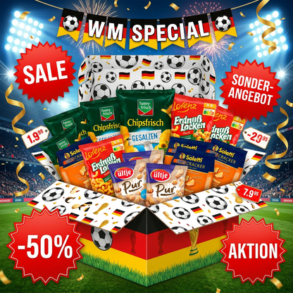 WM-Snack-Paket – Snackpaket zur Fußball-Weltmeisterschaft