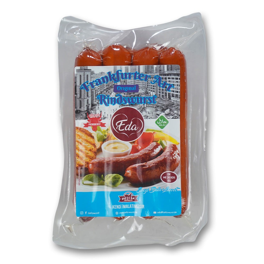 Rindswurst Frankfurter Art - Halal Grillwurst